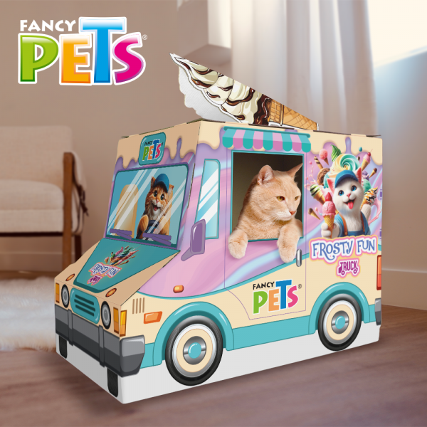CAMION DE HELADOS C/RASCADOR PARA GATO