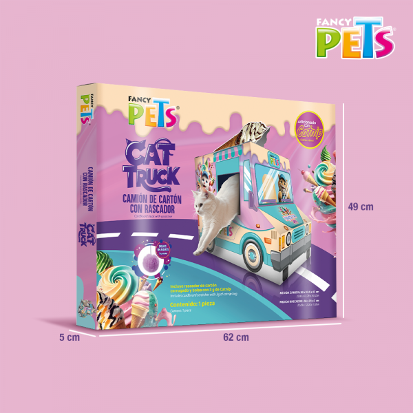 CAMION DE HELADOS C/RASCADOR PARA GATO