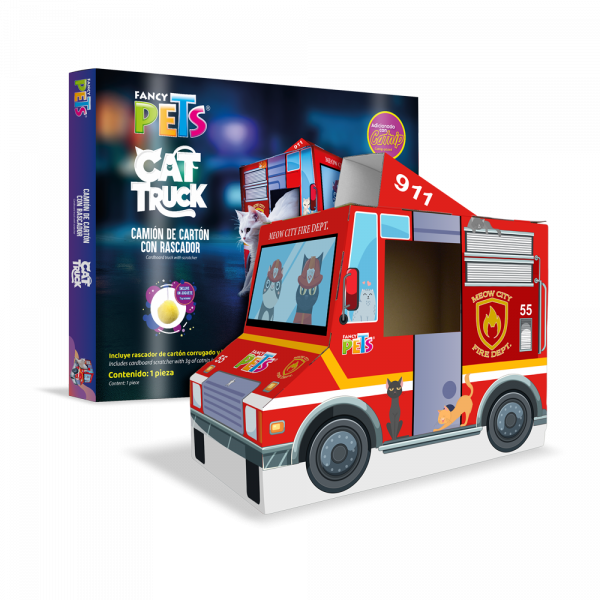 CAMION DE BOMBEROS C/RASCADOR PARA GATO