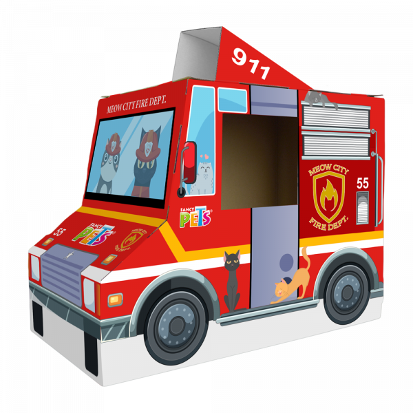 CAMION DE BOMBEROS C/RASCADOR PARA GATO