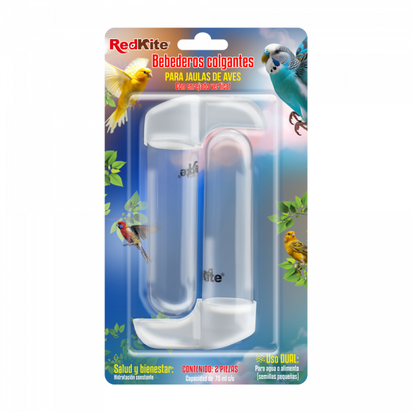 BEBEDERO P/AVES 75 ML - 2 PZAS REDKITE