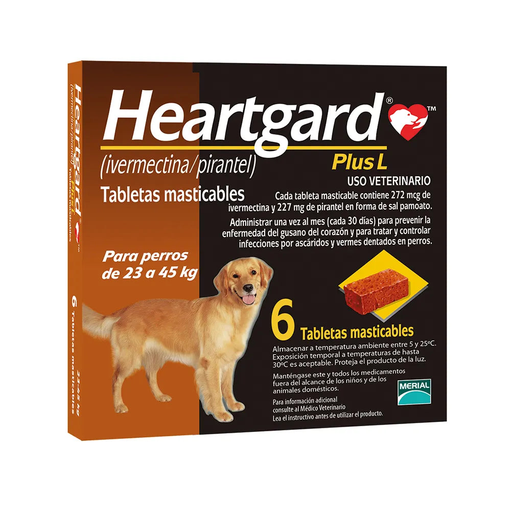 HeartGard PLUS Para Perro 6 Masticables Boehringer