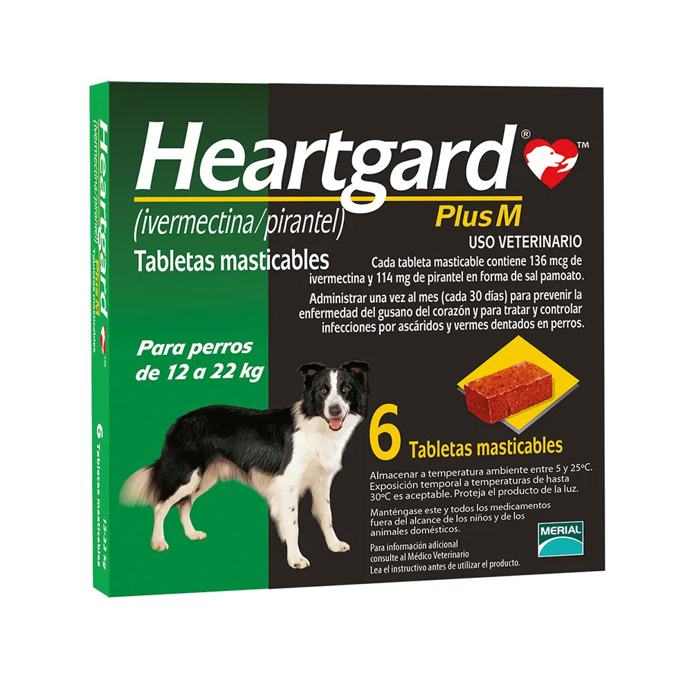 HeartGard PLUS Para Perro 6 Masticables Boehringer