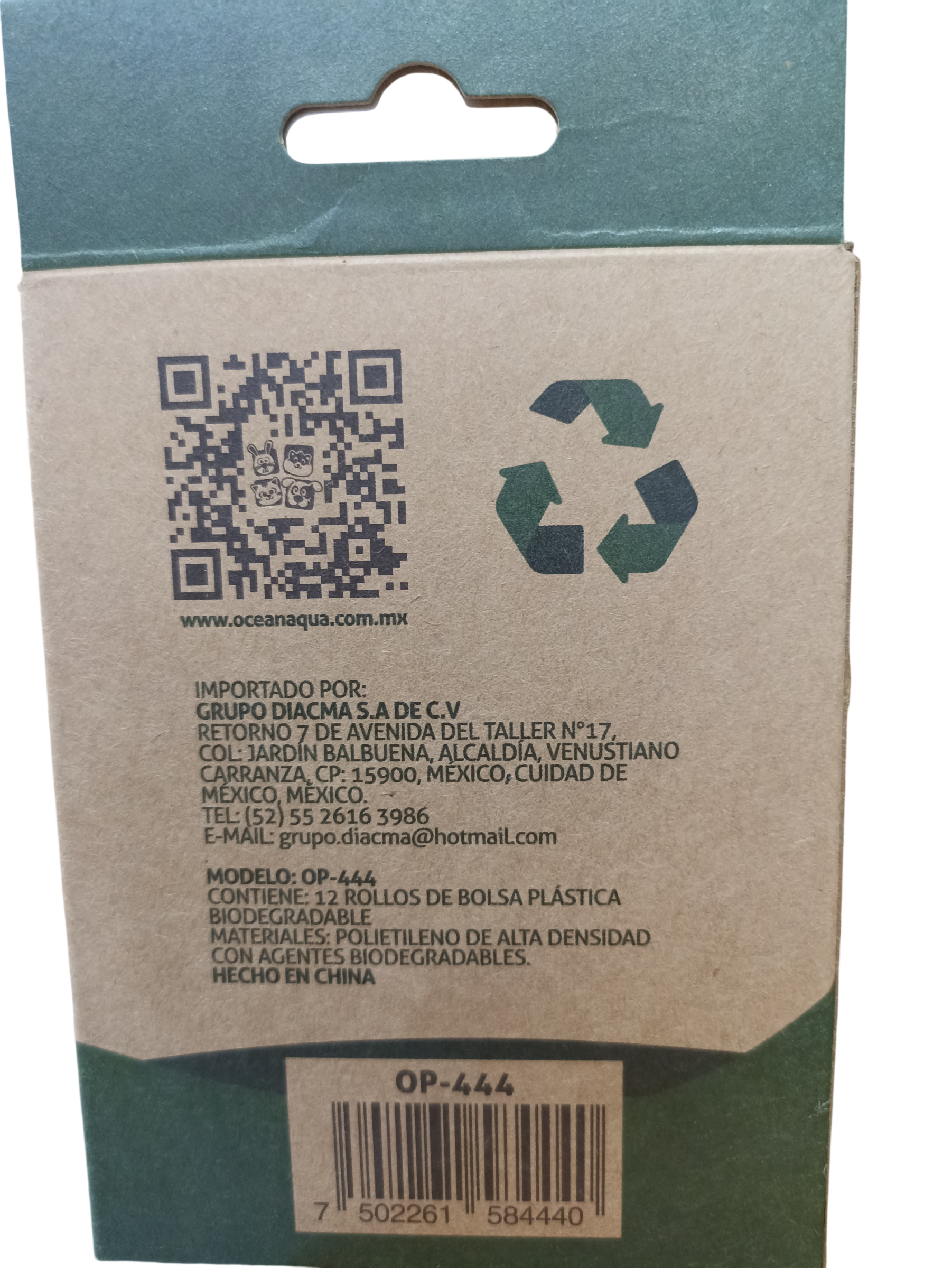 BOLSA BIODEGRADABLES C/12 ROLLOS CAJA C/180 BOLSAS