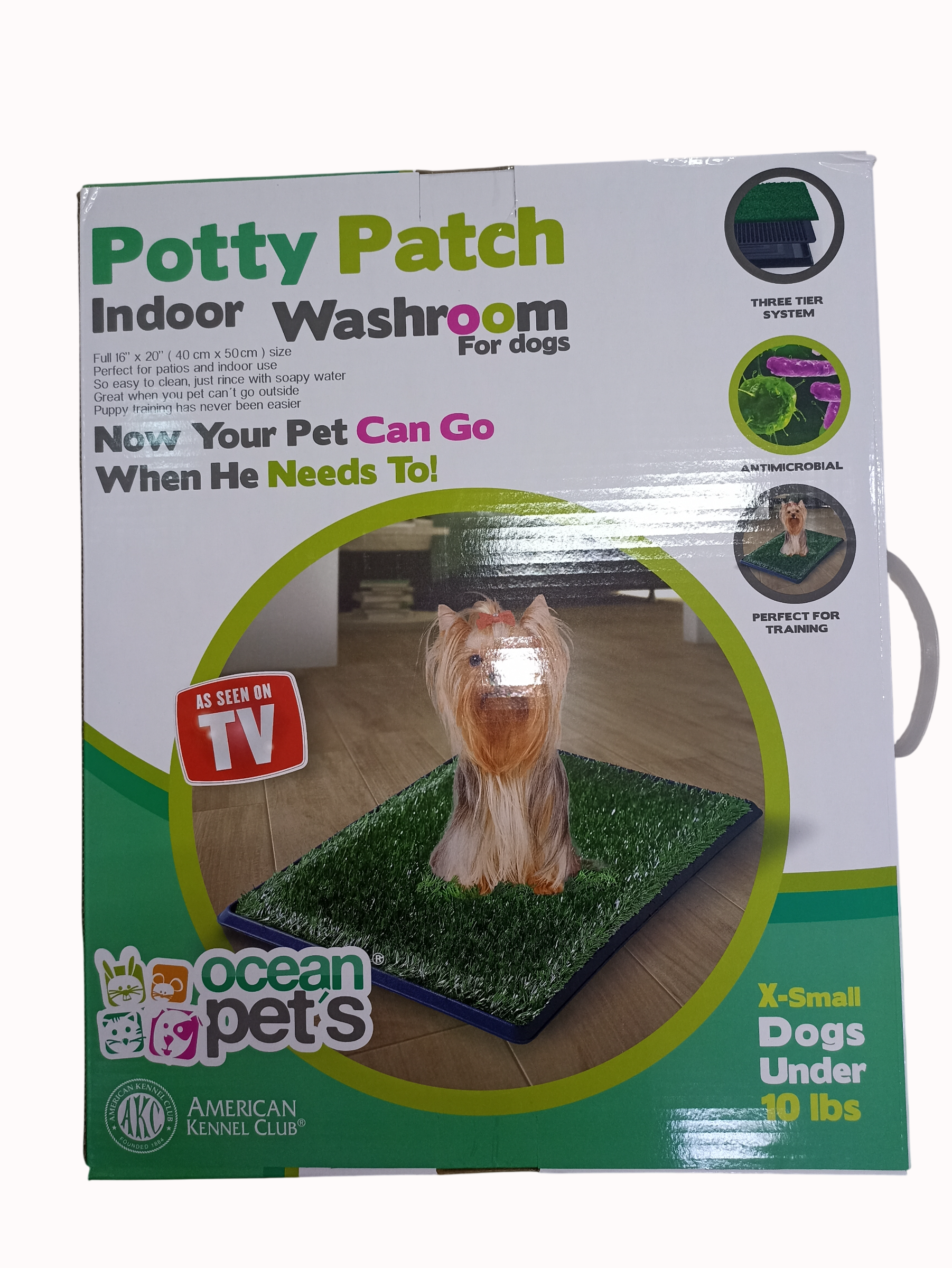 Tapete Sanitario Entrenador Indoor Puppy 3 En 1 Mini Ocean Pets 40 X 50CM