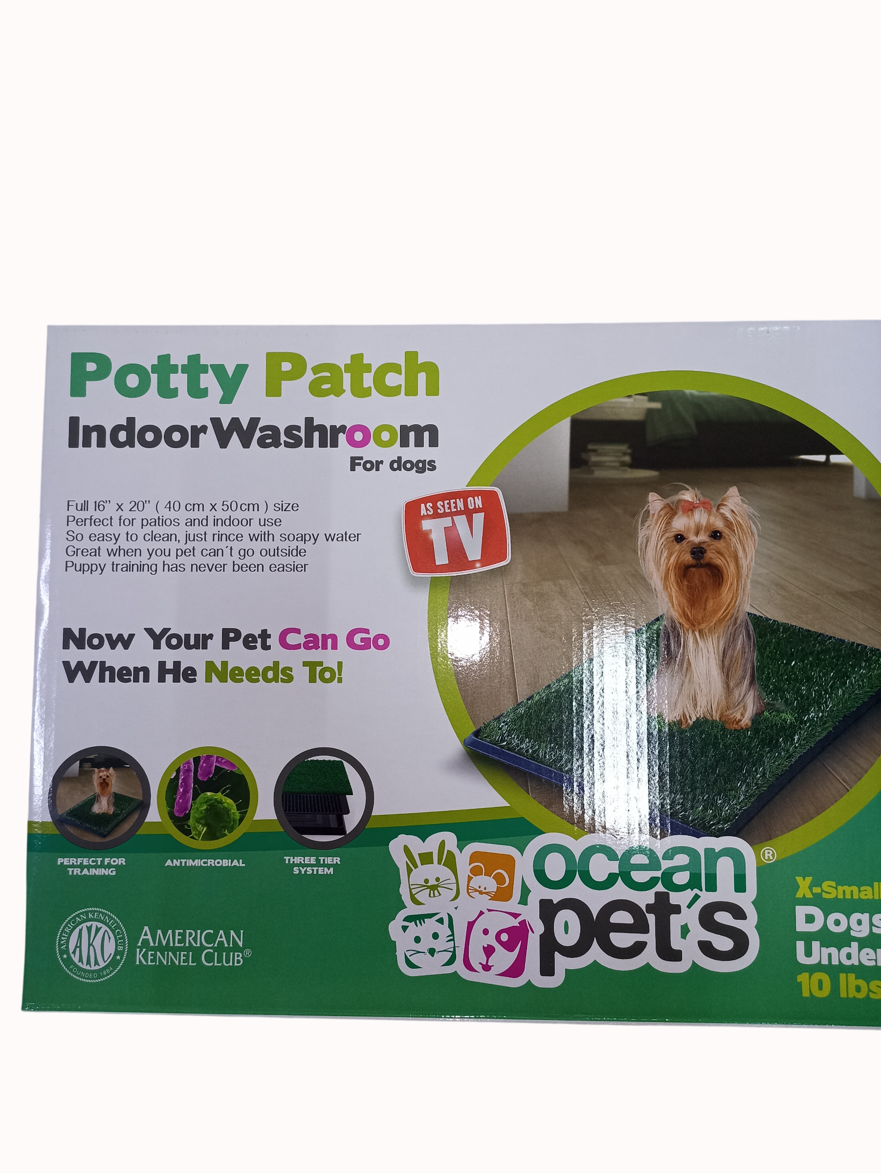 Tapete Sanitario Entrenador Indoor Puppy 3 En 1 Mini Ocean Pets 40 X 50CM