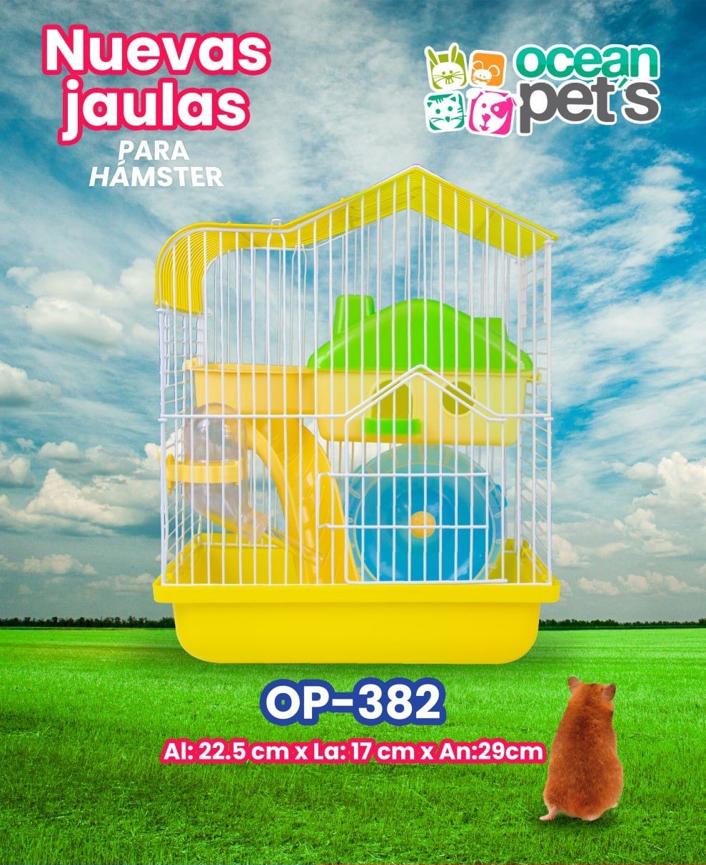 JAULA P/HAMSTER CRICCETA 22.5 X 17 X 29 CM