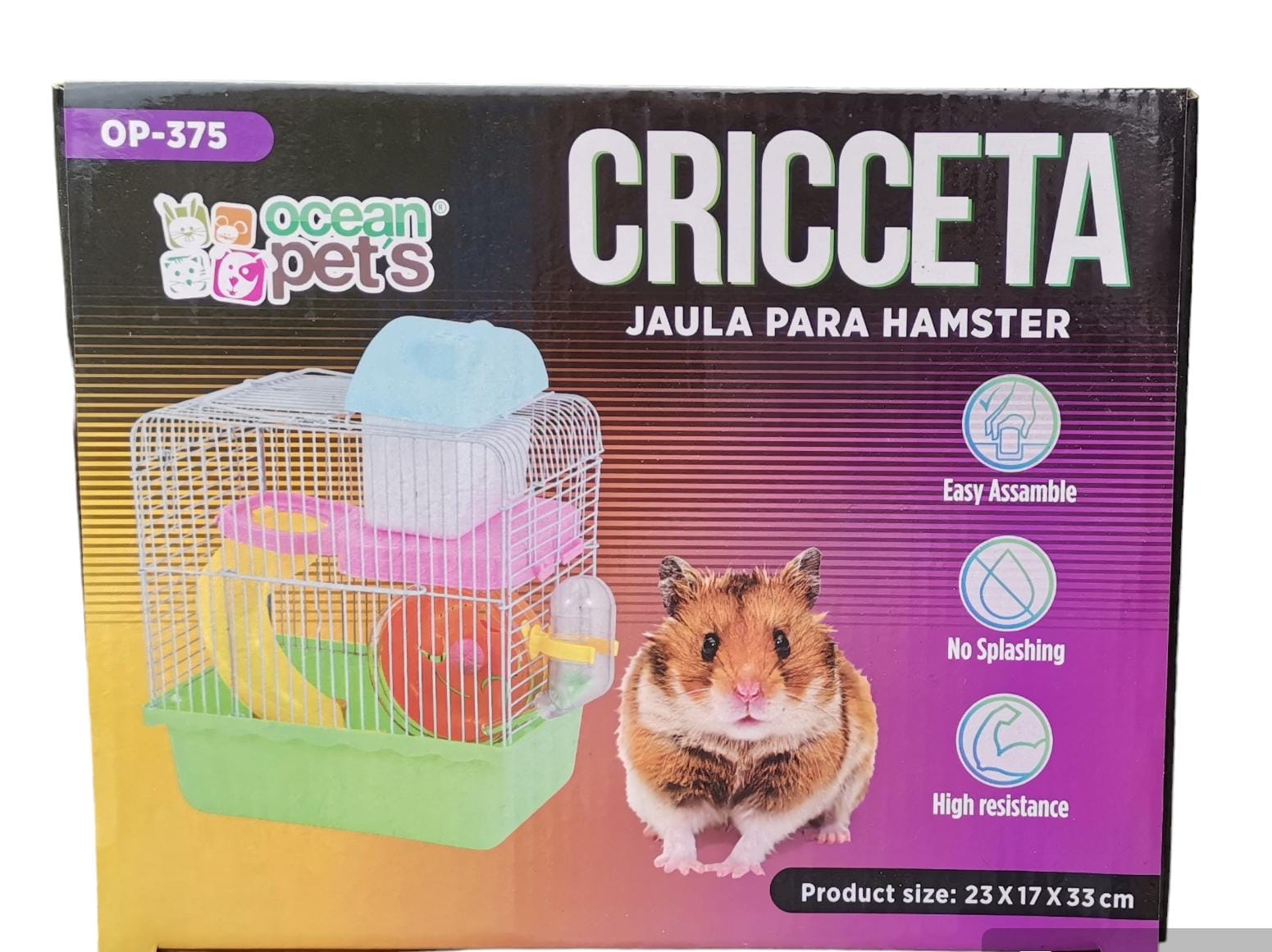 Jaula Para Hámster  Cricceta 23x17x33cm + Accesorios